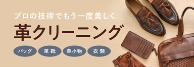 革のクリーニング